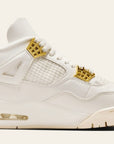 Air Jordan 4 Retro White & Gold (Women's)
