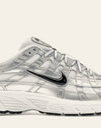 Nike P-6000 White Metallic Silver Flat Silver Black
