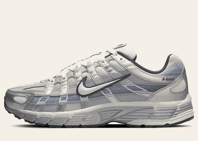 Nike P-6000 Metallic Silver Summit White-Wolf Grey
