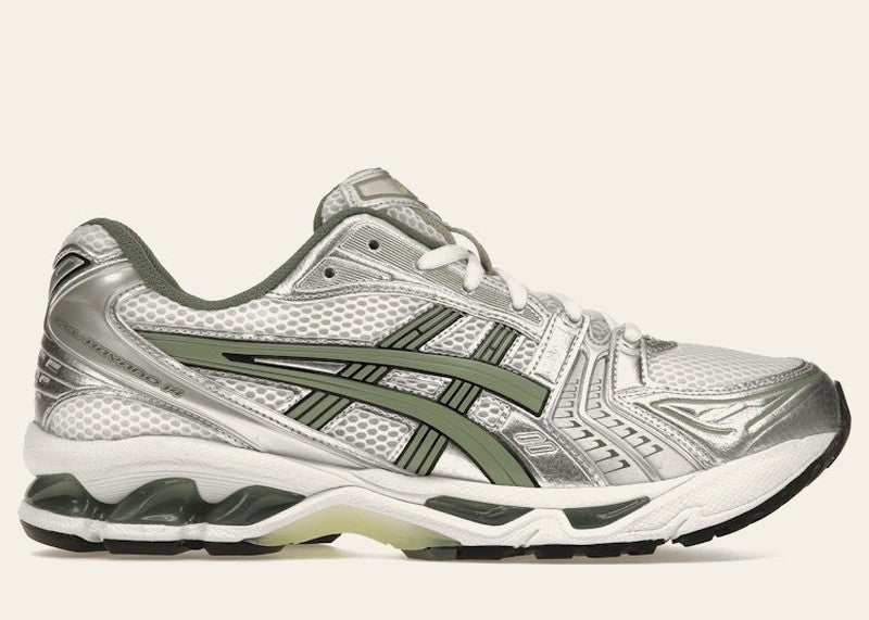 ASICS Gel-Kayano 14 White Pure Silver Slate Grey Sage