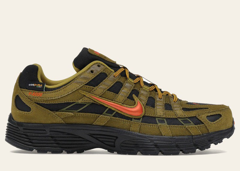 Nike P-6000 Premium Cordura Olive Flak Black Picante Red