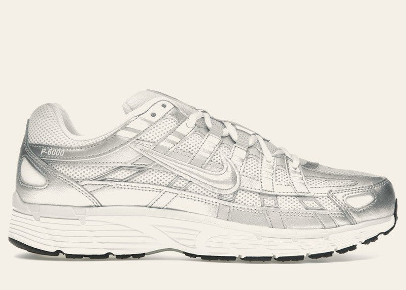 Nike P-6000 White Blue Tint Sail Metallic Silver (Women's)