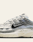 Nike P-6000 White Metallic Silver Flat Silver Black