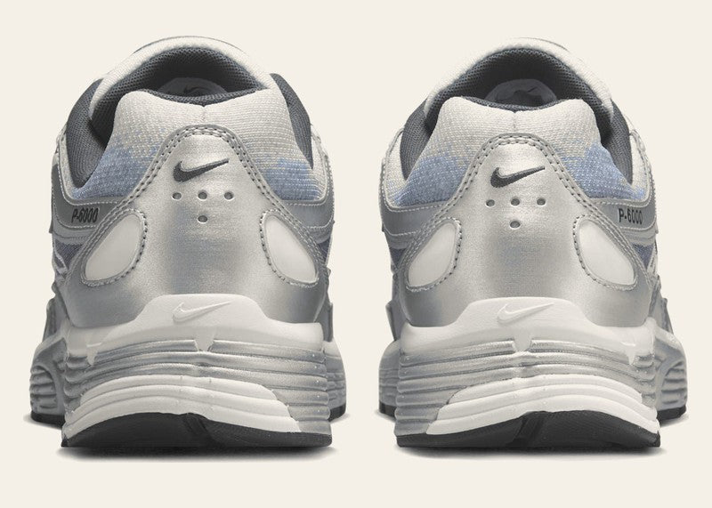 Nike P-6000 Metallic Silver Summit White-Wolf Grey