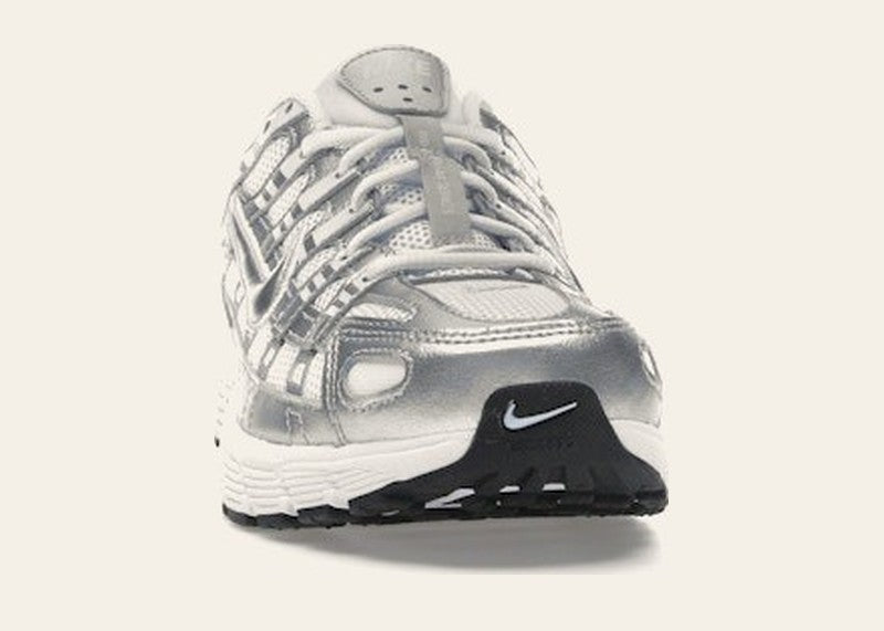 Nike P-6000 White Metallic Silver (GS)