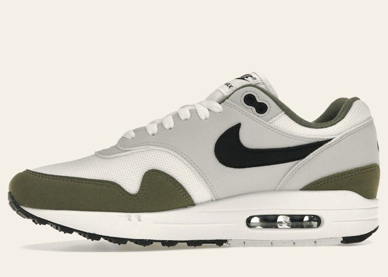 Nike Air Max 1 White Black Medium Olive