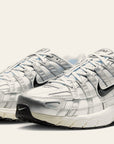 Nike P-6000 White Metallic Silver Flat Silver Black
