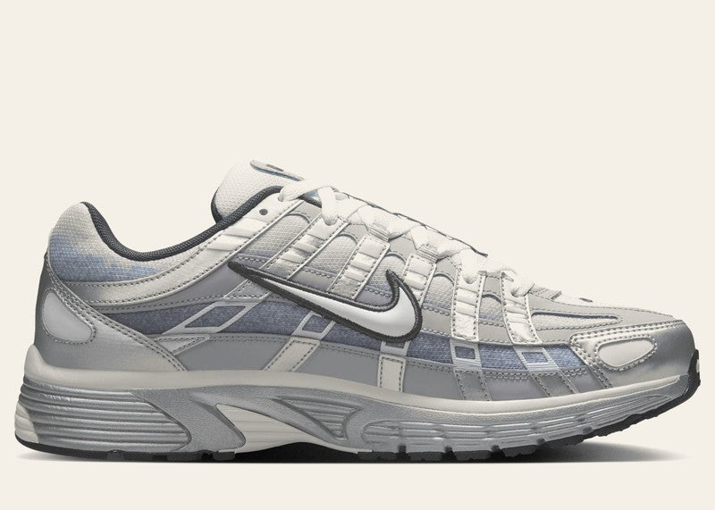 Nike P-6000 Metallic Silver Summit White-Wolf Grey