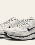 Nike P-6000 White Metallic Silver Black