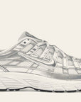 Nike P-6000 White Metallic Silver (GS)