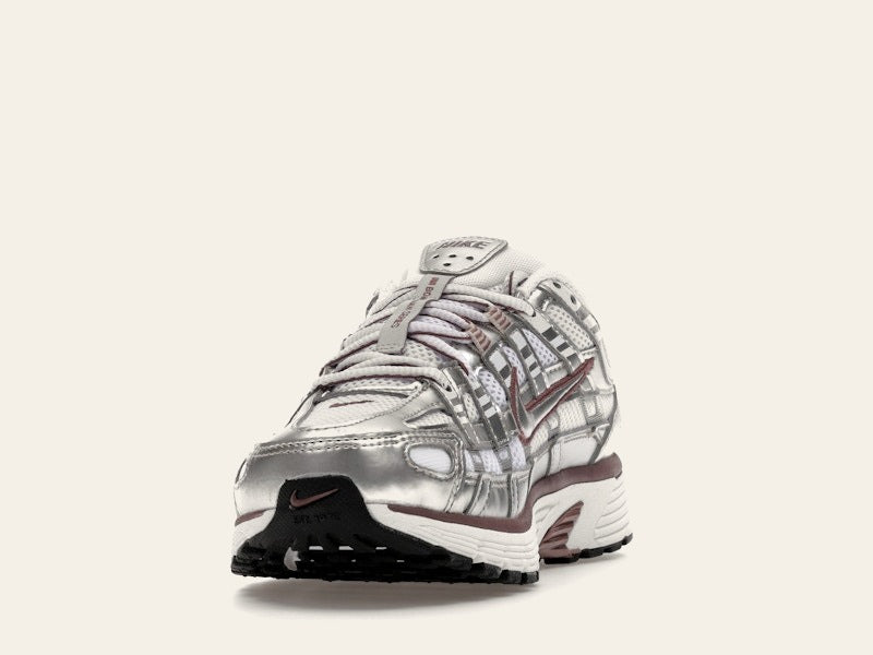 Nike P-6000 White Metallic Silver Tattoo (Women's)