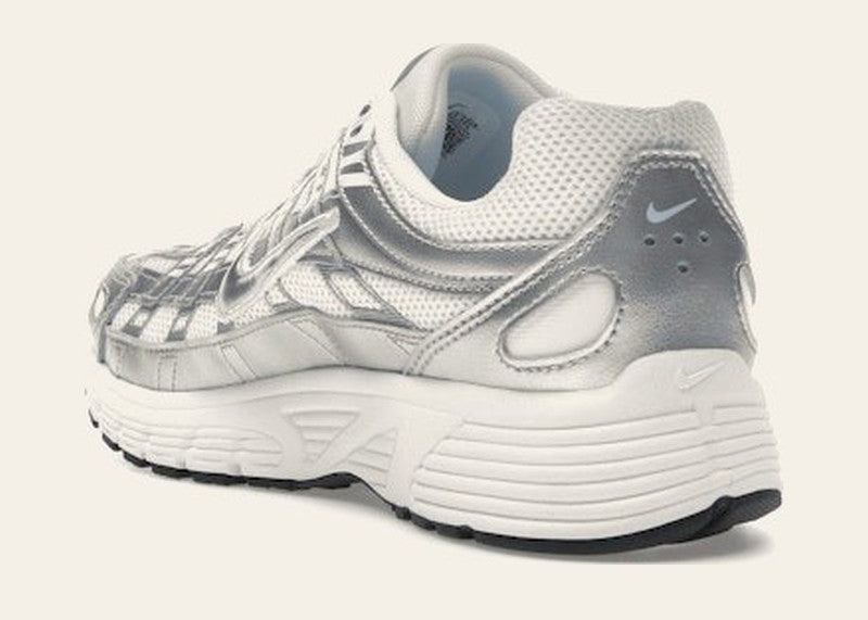 Nike P-6000 White Metallic Silver (GS)