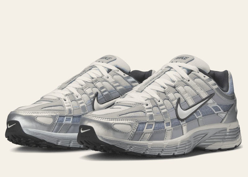 Nike P-6000 Metallic Silver Summit White-Wolf Grey