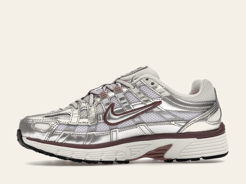 Nike P-6000 White Metallic Silver Tattoo (Women's)
