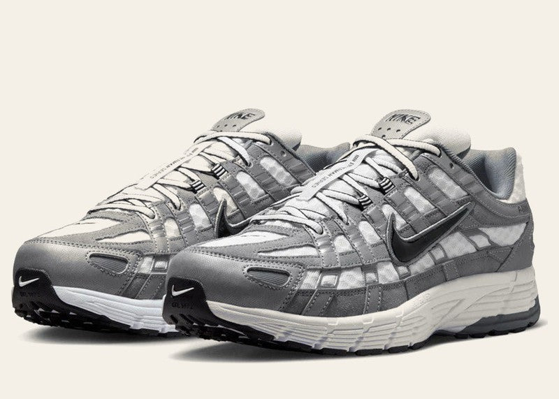 Nike P-6000 White Metallic Cool Grey Black