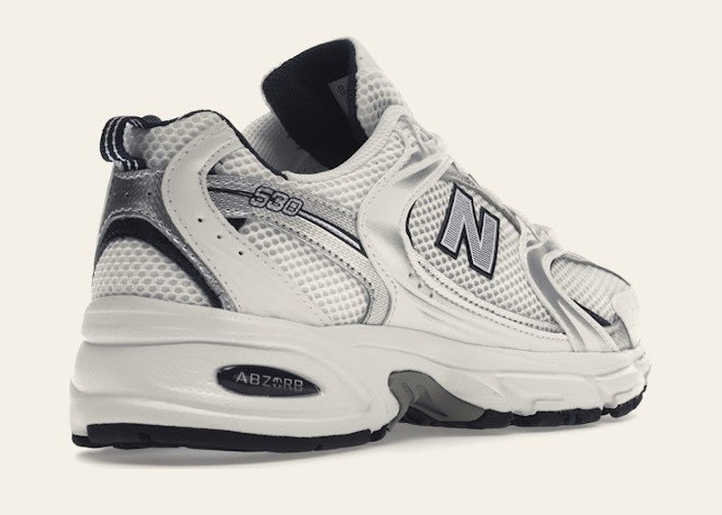 New Balance 530 White Silver Navy