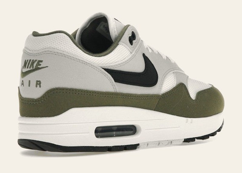 Nike Air Max 1 White Black Medium Olive
