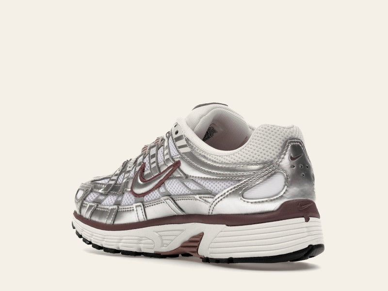 Nike P-6000 White Metallic Silver Tattoo (Women's)