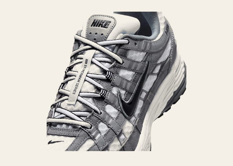 Nike P-6000 White Metallic Cool Grey Black