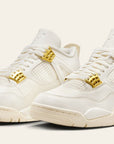 Air Jordan 4 Retro White & Gold (Women's)