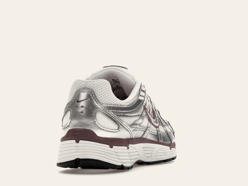 Nike P-6000 White Metallic Silver Tattoo (Women's)