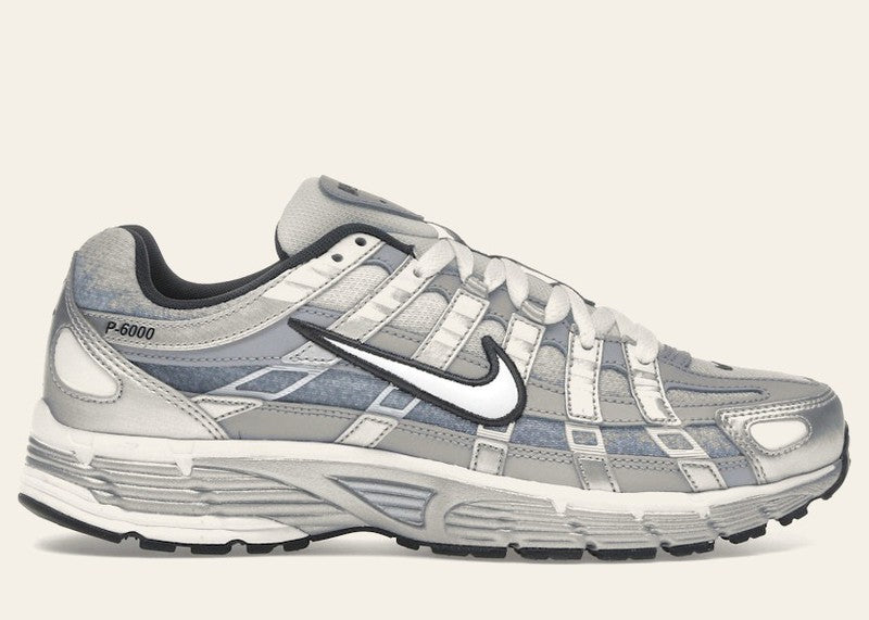 Nike P-6000 Metallic Silver Summit White-Wolf Grey