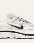Nike P-6000 White Metallic Silver Black